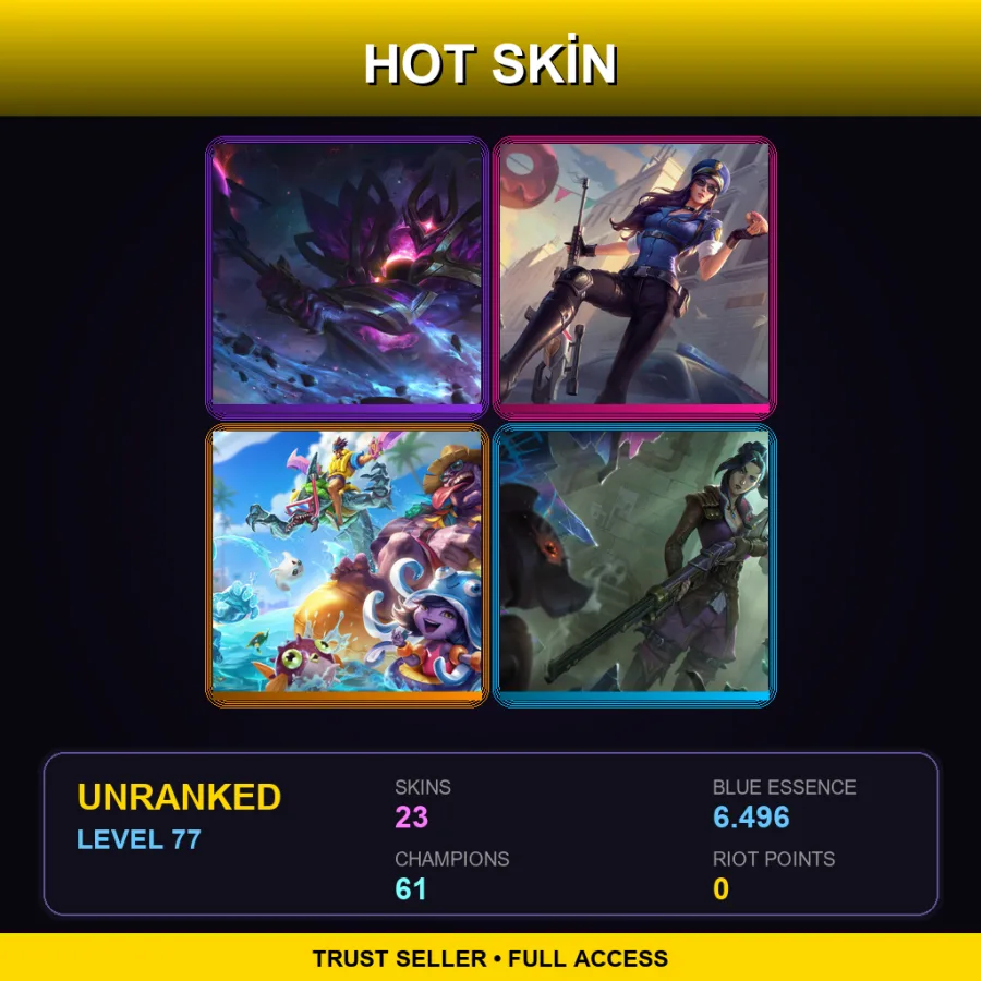 LAS | Lv77 | Unranked | 23 Skin | 61 Champ — Snowmerdinger
