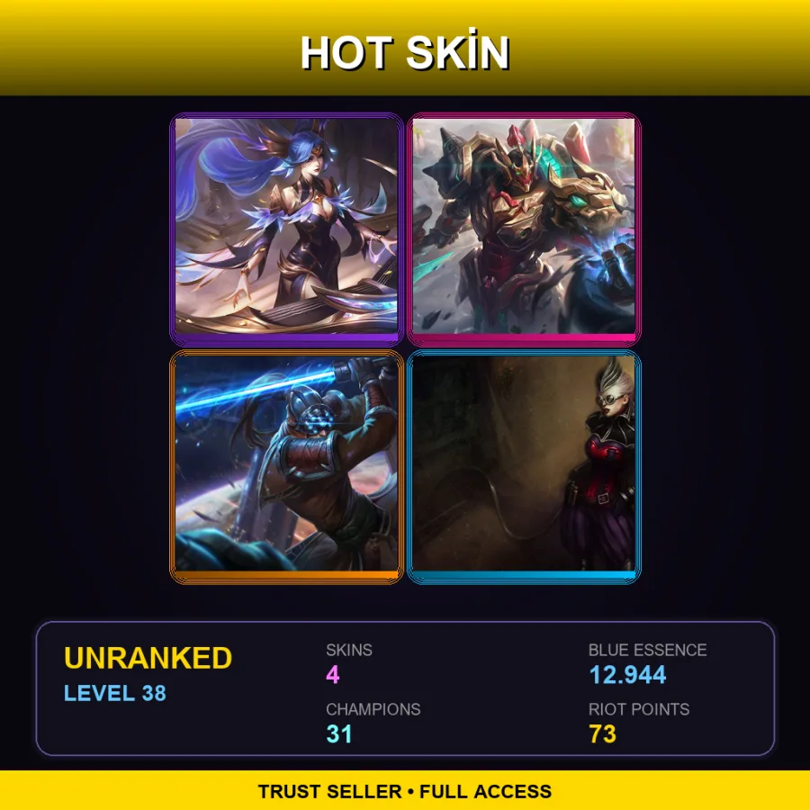 EUW | Lv38 | Unranked | 4 Skin | 31 Champ — Mecha Kingdoms Darius