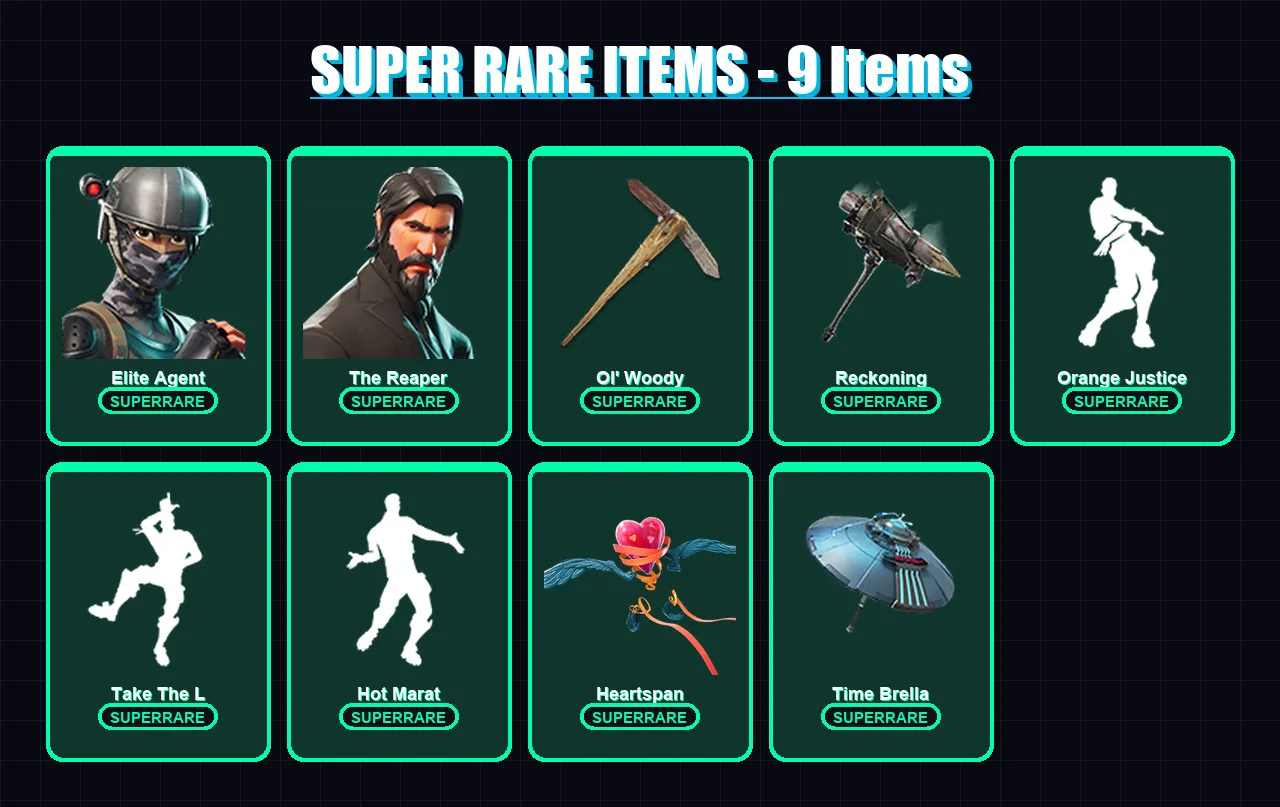 [PC/XBOX] | Elite Agent | The Reaper | Fade | Drift | Hybrid | 146 skin | 158 pickaxe | 154 emote | 159 glider | Lv2387 — Game account
