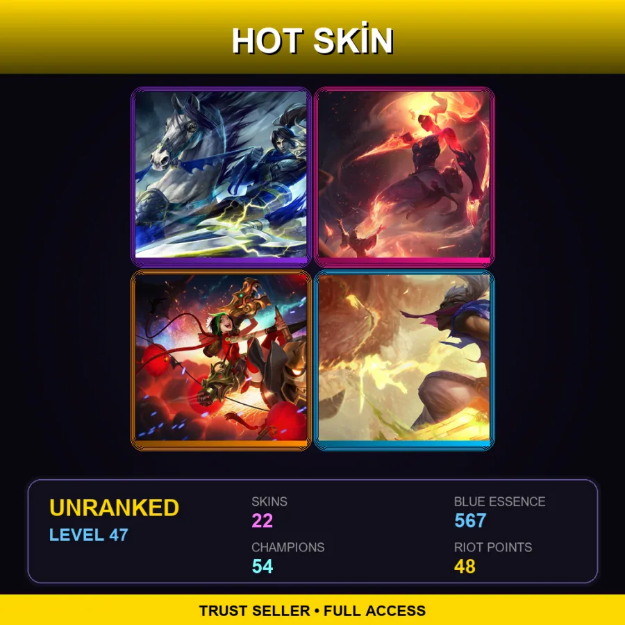 LAS | Lv47 | Unranked | 22 Skin | 54 Champ