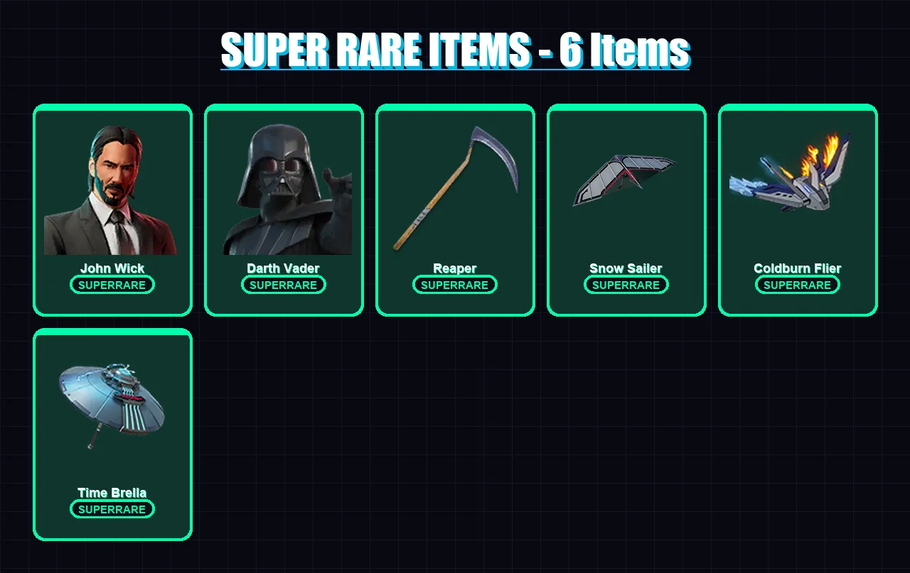 [PC/XBOX/PSN] | John Wick | Darth Vader | Optimus Prime | Twyn | Kado Thorne | 197 skin | 236 pickaxe | 178 emote | 168 glider | Lv2655 — Fortnite account