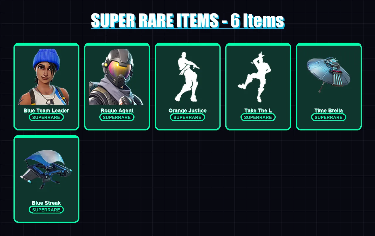 [PC/XBOX/PSN] | Blue Team Leader | Rogue Agent | Enforcer | Drift | Ragnarok | 20 skin | 20 pickaxe | 27 emote | 25 glider | Lv381