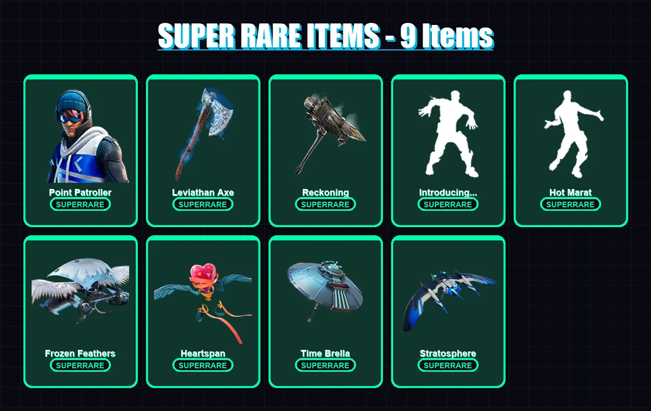[PC] | Point Patroller | Frozen Red Knight | Vendetta | Rox | Frostbite | 147 skin | 164 pickaxe | 149 emote | 150 glider | Lv2469