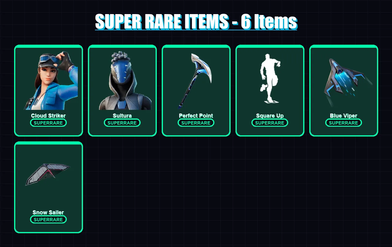 [PS4/PS5/XBOX/PC] | Cloud Striker | Sultura | Nezumi | Menace | Paradigm (Reality-659) | 102 skin | 134 pickaxe | 113 emote | 106 glider | Lv1454