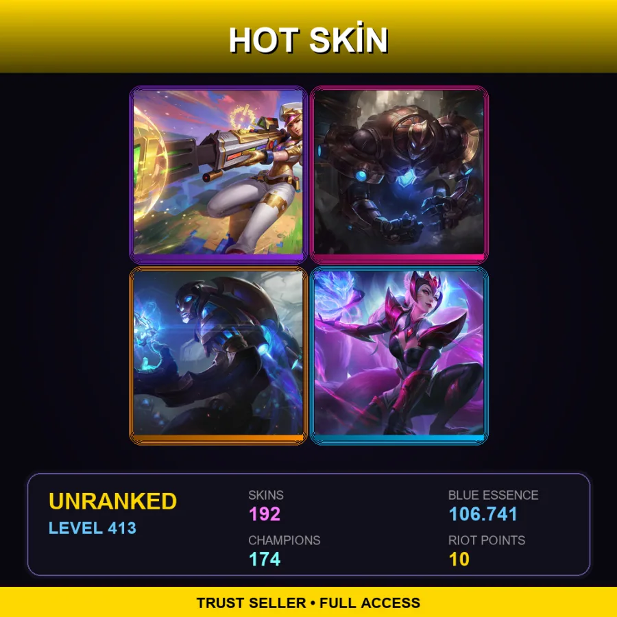 TW | Lv413 | Unranked | 192 Skin | 174 Champ — Dunkmaster Darius