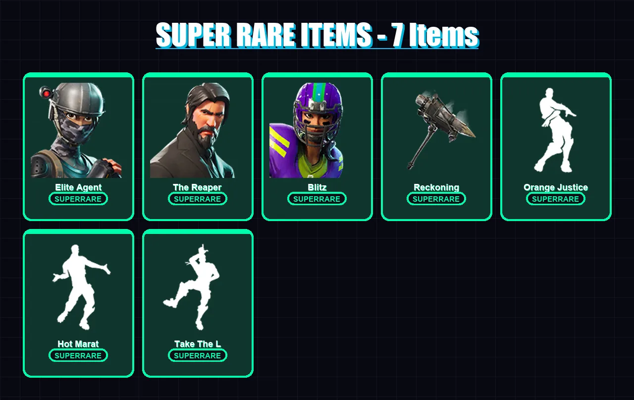 [PC/XBOX/PSN] | Elite Agent | The Reaper | Blitz | Dire | Catalyst | 54 skin | 44 pickaxe | 94 emote | 54 glider | Lv711