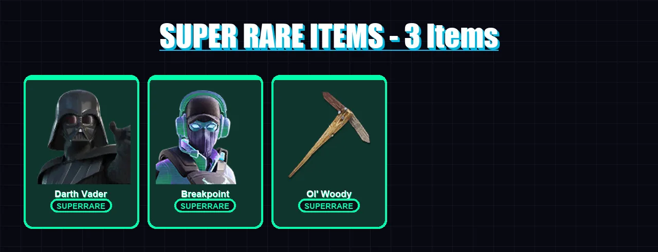 [PC/XBOX/PSN] | Darth Vader | Breakpoint | Zenith | Malik | Sorana | 91 skin | 70 pickaxe | 67 emote | 52 glider | Lv669