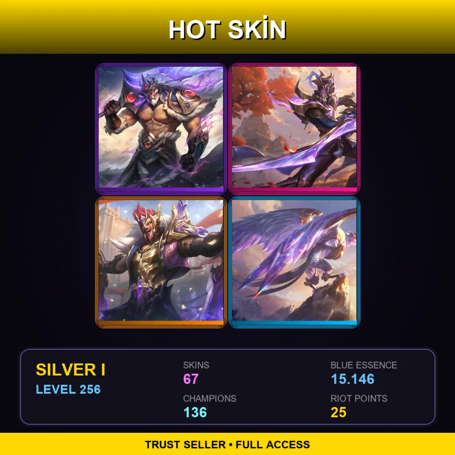BR | Lv256 | Silver I | 67 Skin | 136 Champ