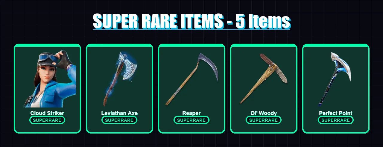 [PS4/PS5/XBOX/PC] | Cloud Striker | Menace | Raz | Midas | Fusion | 64 skin | 70 pickaxe | 61 emote | 54 glider | Lv1097