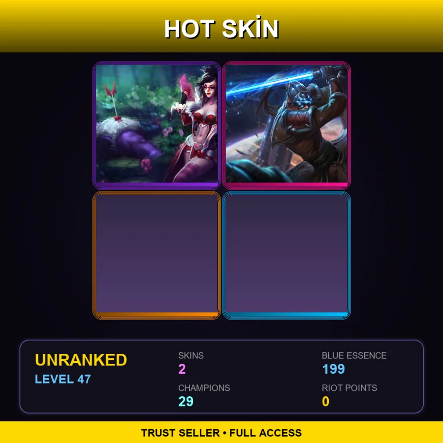 EUW | Lv47 | Unranked | 2 Skin | 29 Champ