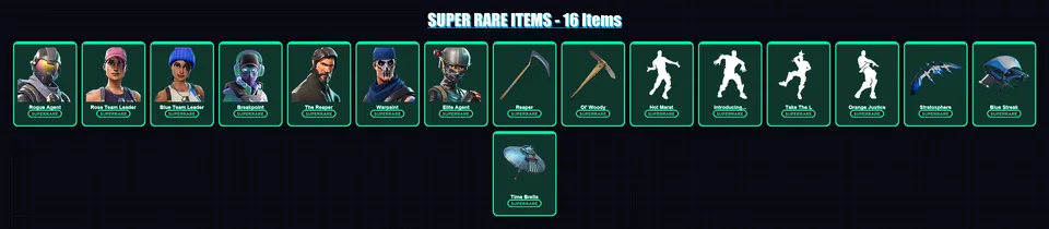[PS4/PS5/XBOX/PC] | Rogue Agent | Rose Team Leader | Blue Team Leader | Breakpoint | The Reaper | 55 skin | 46 pickaxe | 70 emote | 55 glider | Lv85 — main preview