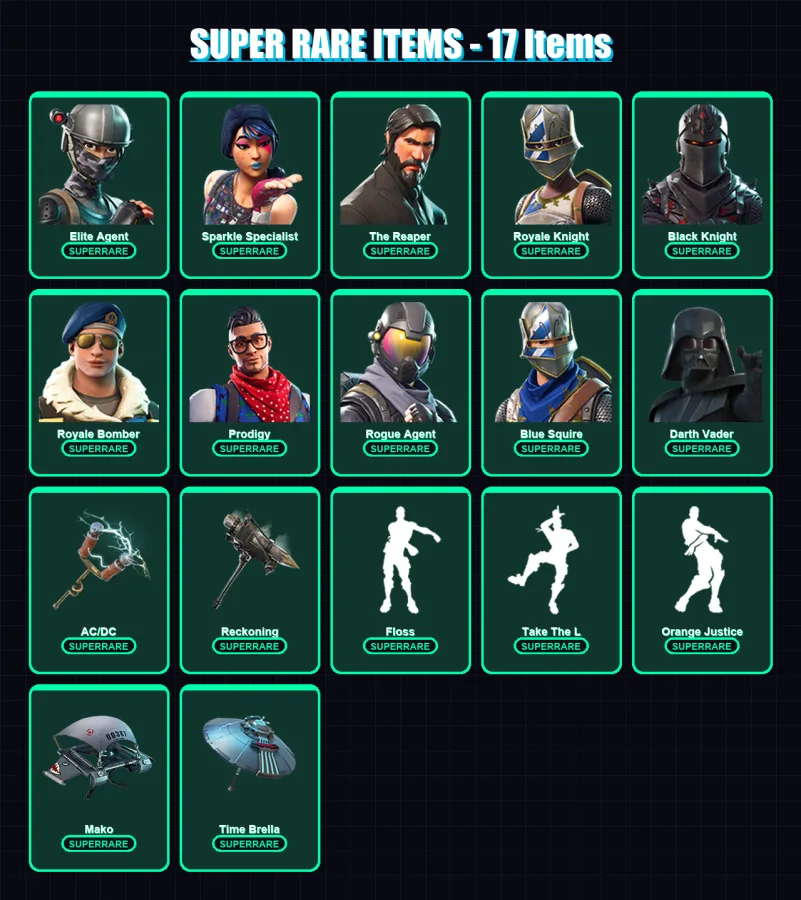 [PS4/PS5/XBOX/PC] | Elite Agent | Sparkle Specialist | The Reaper | 113 skin | Lv1586