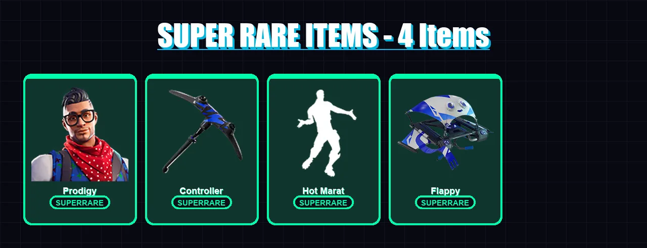 [PS4/PS5/XBOX/PC] | Prodigy | Lynx | Zenith | Sgt. Winter | Powder | 7 skin | 8 pickaxe | 18 emote | 15 glider | Lv164