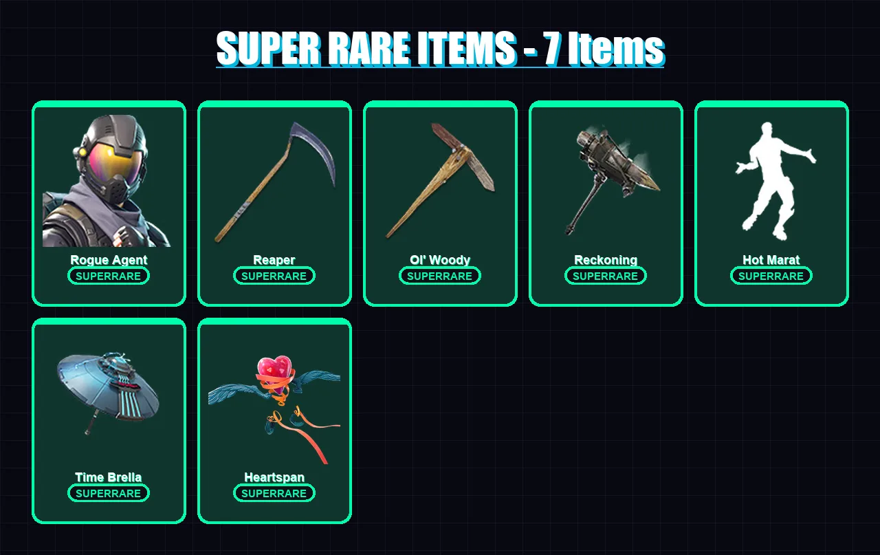 [PC/PSN] | Rogue Agent | Calamity | Spectra Knight | Frozen Red Knight | Enforcer | 178 skin | 180 pickaxe | 121 emote | 130 glider | Lv2814 — Fortnite account