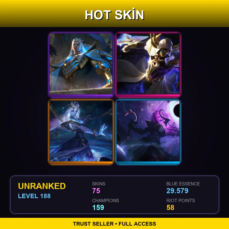 TR | Lv188 | Unranked | 75 Skin | 159 Champ — Augmented Singed
