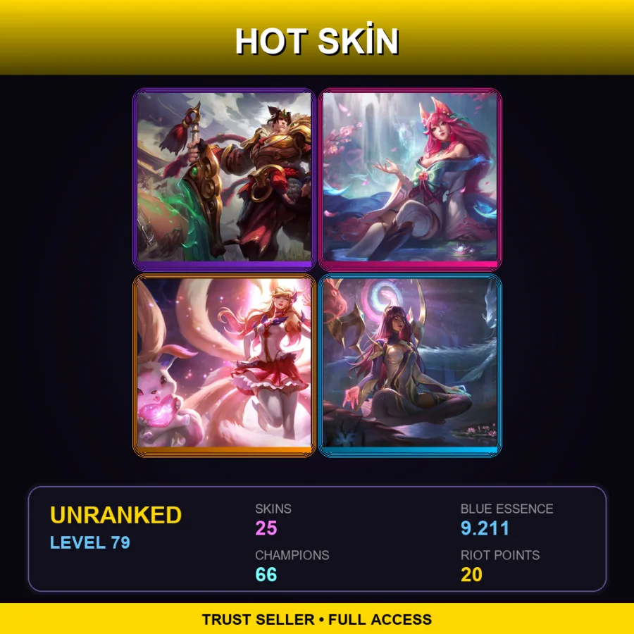 VN | Lv79 | Unranked | 25 Skin | 66 Champ — Creator Viktor