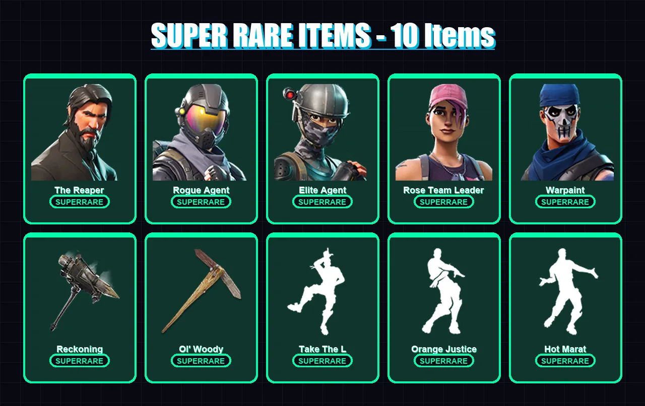 [PC/XBOX/PSN] | The Reaper | Rogue Agent | Elite Agent | Rose Team Leader | Warpaint | 55 skin | 48 pickaxe | 72 emote | 45 glider | Lv650 — Fortnite account