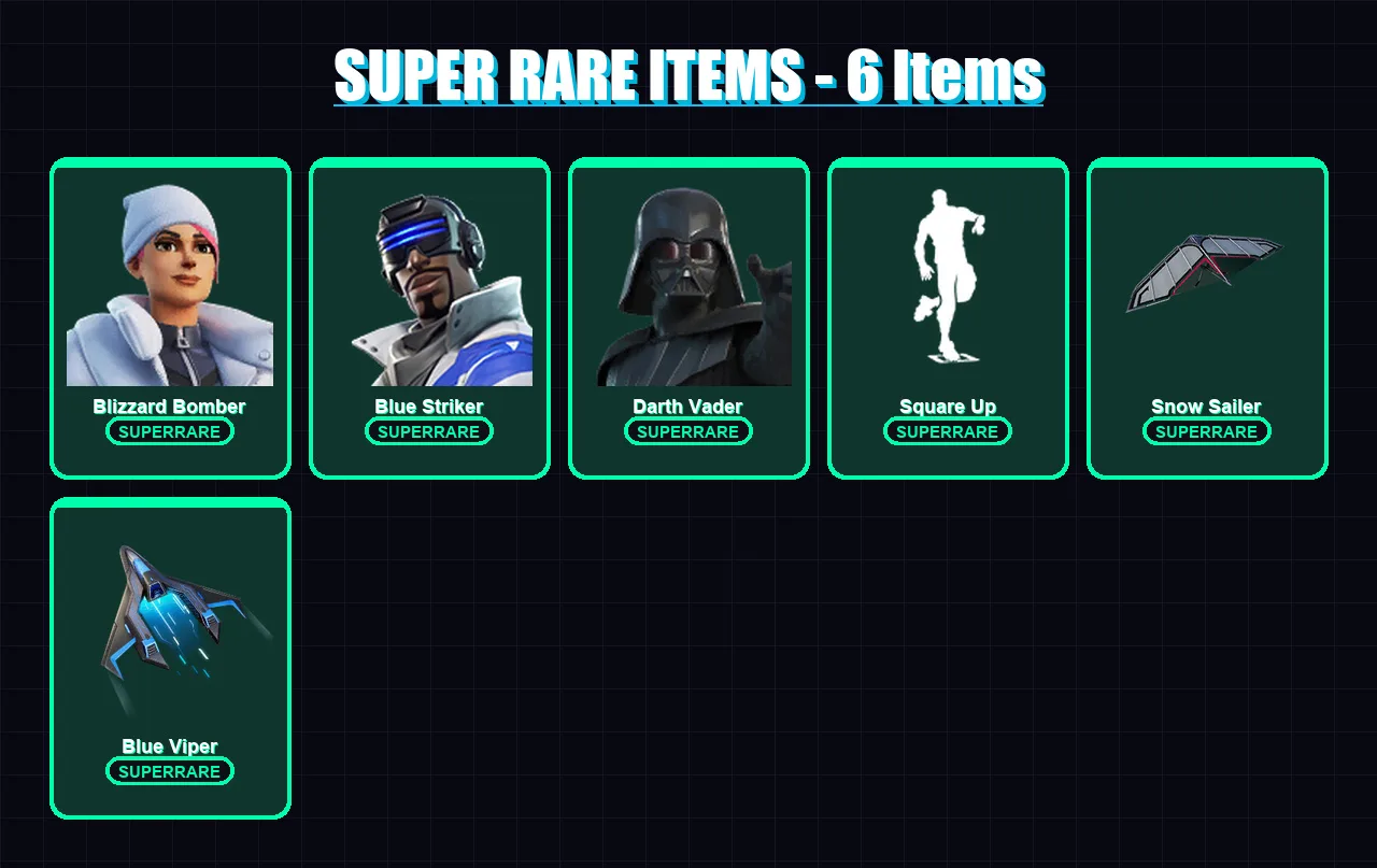 [PC/XBOX] | Blizzard Bomber | Blue Striker | Darth Vader | Malik | Son Goku | 163 skin | 202 pickaxe | 146 emote | 110 glider | Lv910