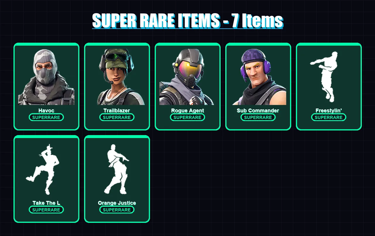 [PC/XBOX/PSN] | Havoc | Trailblazer | Rogue Agent | Sub Commander | Dark Voyager | 17 skin | 20 pickaxe | 25 emote | 21 glider | Lv300