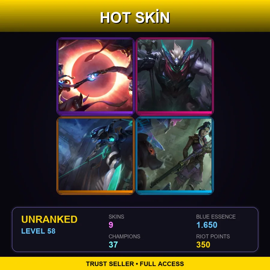 EUW | Lv58 | Unranked | 9 Skin | 37 Champ — Program Camille