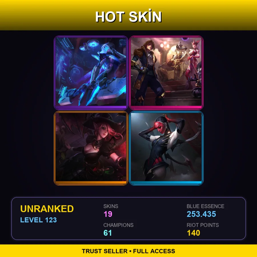 BR | Lv123 | Unranked | 19 Skin | 61 Champ