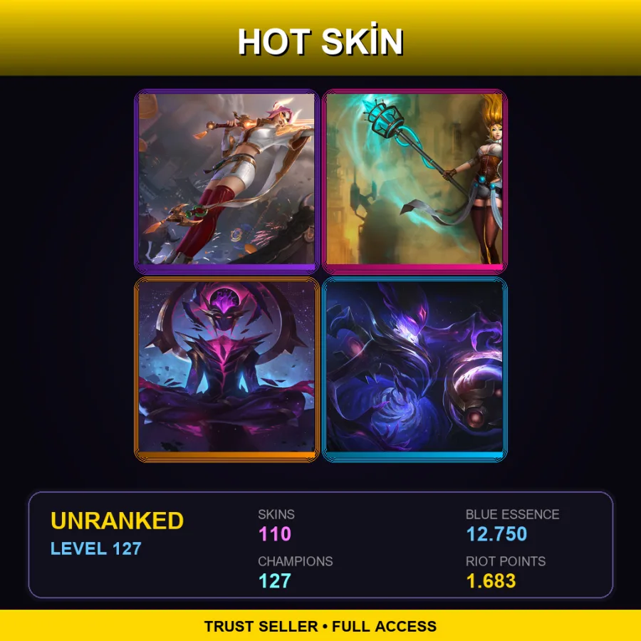 BR | Lv127 | Unranked | 110 Skin | 127 Champ