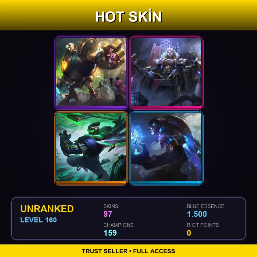 SG | Lv160 | Unranked | 97 Skin | 159 Champ — Psyops Sona