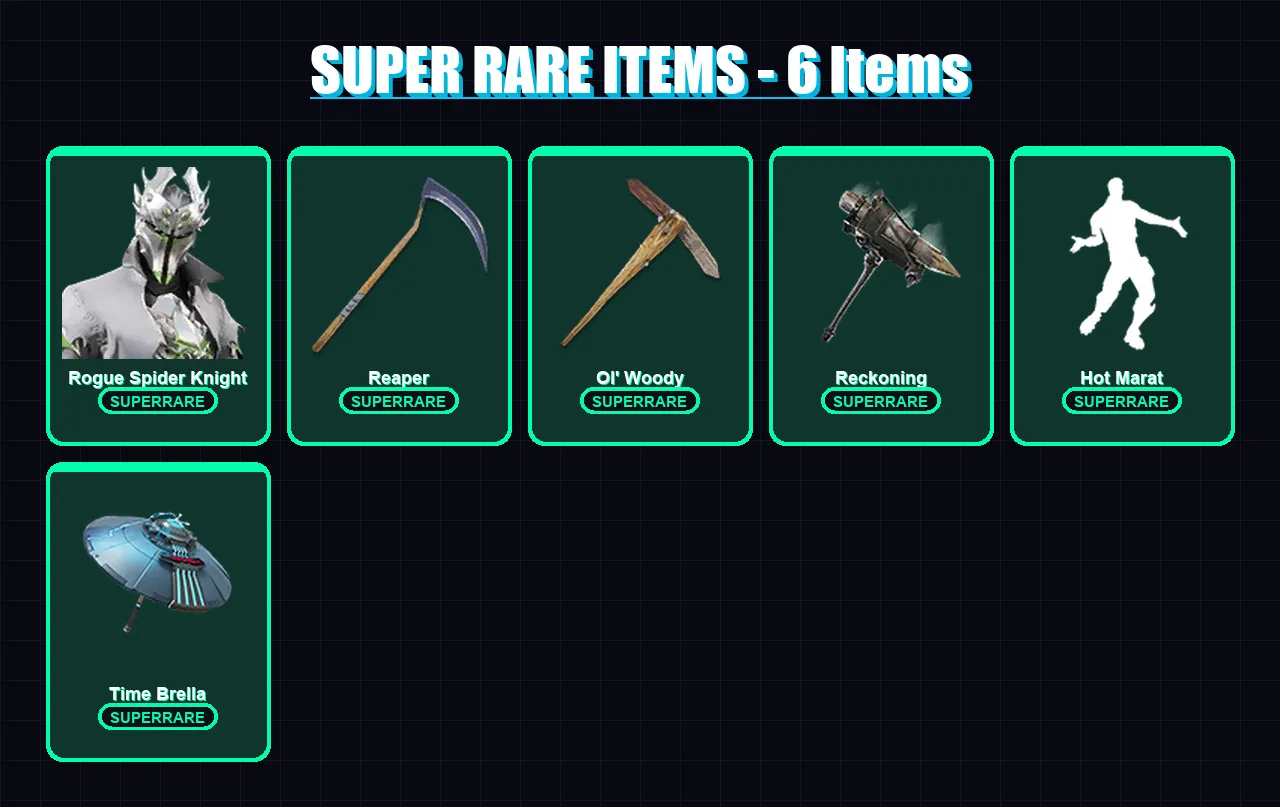 [PC/XBOX/PSN] | Rogue Spider Knight | Blackheart | Ruin | Spider Knight | Peter Griffin | 219 skin | 196 pickaxe | 144 emote | 170 glider | Lv1897 — Fortnite account