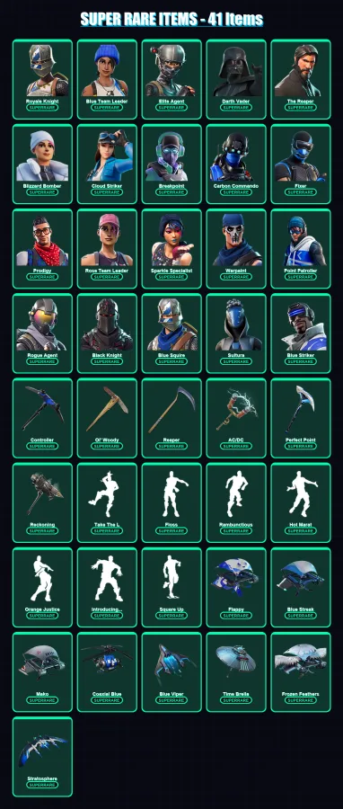 [PS4/PS5/XBOX/PC] | Royale Knight | Blue Team Leader | Elite Agent | 229 skin | Lv2754