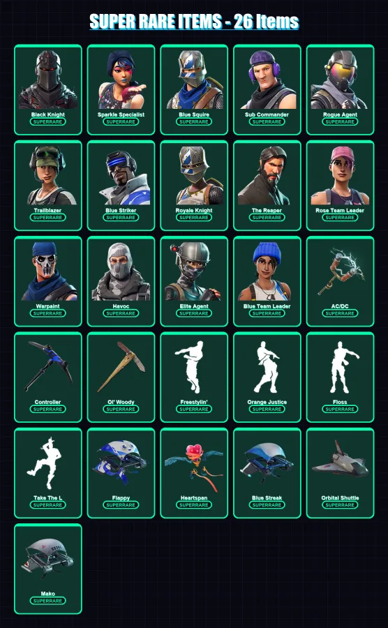 [PS4/PS5/XBOX/PC] | Black Knight | Sparkle Specialist | Blue Squire | 52 skin | Lv931