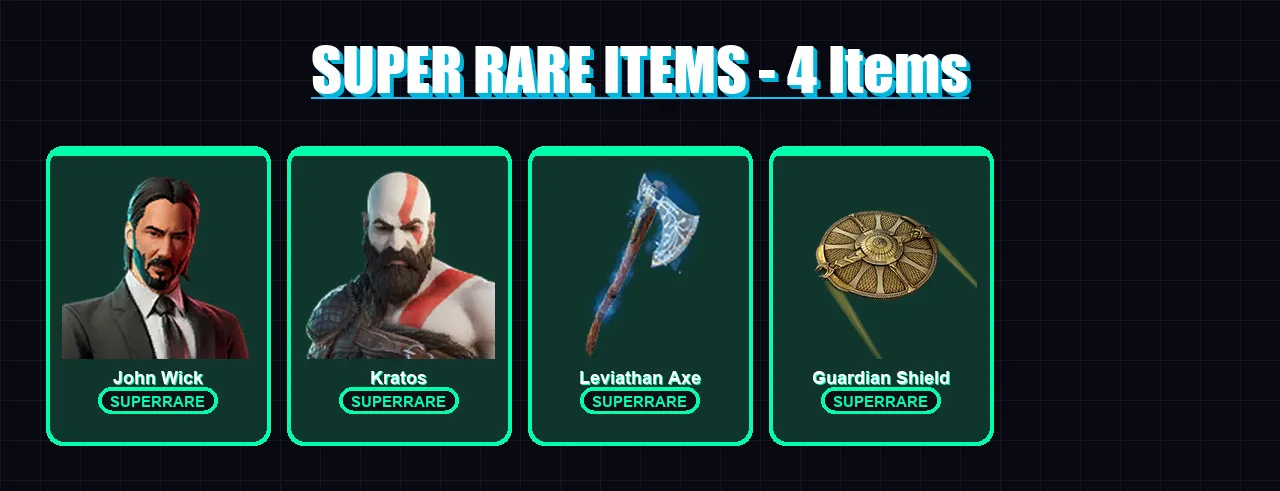 [PC/XBOX/PSN] | John Wick | Kratos | Son Goku | Zeus | Midas Rex | 288 skin | 279 pickaxe | 154 emote | 154 glider | Lv1690