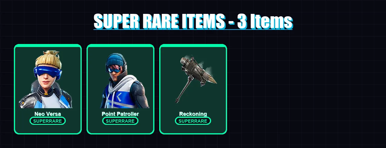 [PC/XBOX] | Neo Versa | Point Patroller | Oro | Calamity | Renzo the Destroyer | 47 skin | 52 pickaxe | 46 emote | 42 glider | Lv840