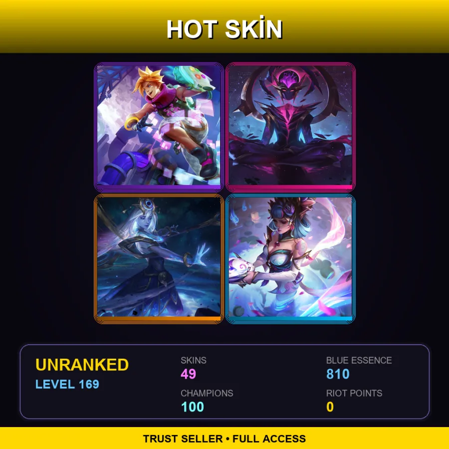 LAN | Lv169 | Unranked | 49 Skin | 100 Champ — Firecracker Teemo