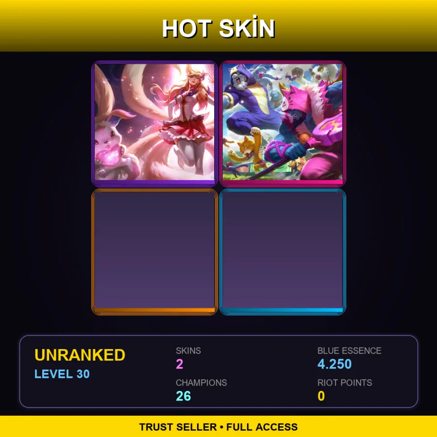 LAS | Lv30 | Unranked | 2 Skin | 26 Champ