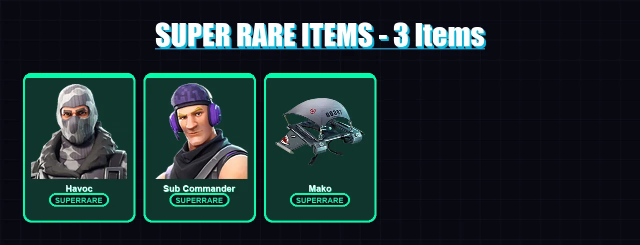 [PC/XBOX/PSN] | Havoc | Sub Commander | The Scientist | Renzo the Destroyer | Imani | 12 skin | 16 pickaxe | 27 emote | 34 glider | Lv600 — Fortnite account