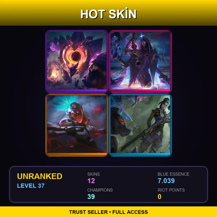 LAN | Lv37 | Unranked | 12 Skin | 39 Champ — Demon Vi
