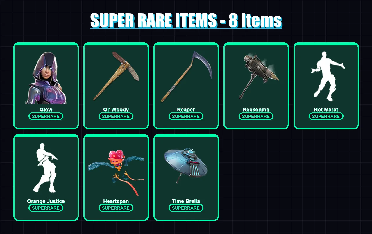 [PC/XBOX/PSN] | Glow | Galaxia | Enforcer | Calamity | Mandalorian | 260 skin | 286 pickaxe | 210 emote | 219 glider | Lv3231
