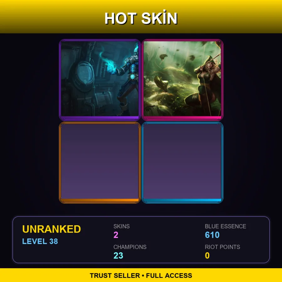 LAN | Lv38 | Unranked | 2 Skin | 23 Champ — Cryocore Brand