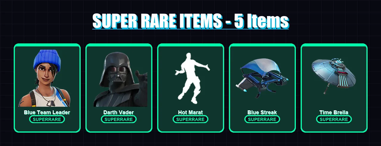[PC/XBOX/PSN] | Blue Team Leader | Darth Vader | Fade | Omegarok | The Foundation | 110 skin | 141 pickaxe | 112 emote | 137 glider | Lv2044