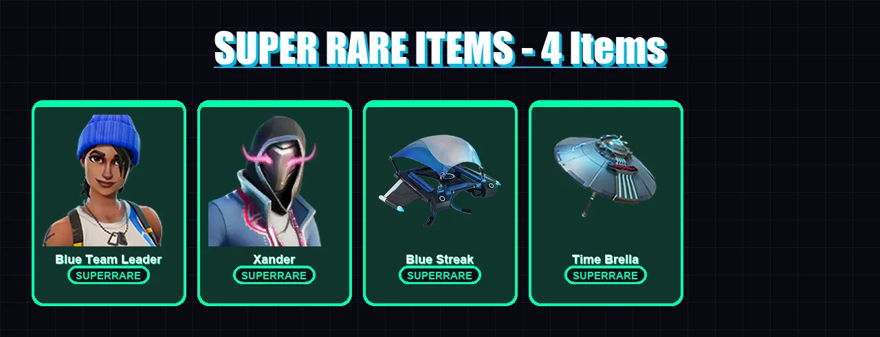[PS4/PS5/XBOX/PC] | Blue Team Leader | Xander | Era | Valeria | Zeus | 50 skin | 58 pickaxe | 45 emote | 51 glider | Lv605 — Fortnite account