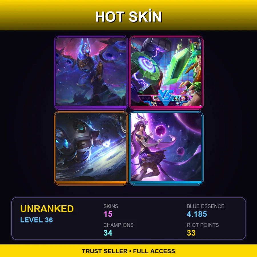 EUNE | Lv36 | Unranked | 15 Skin | 34 Champ — Coven Lissandra