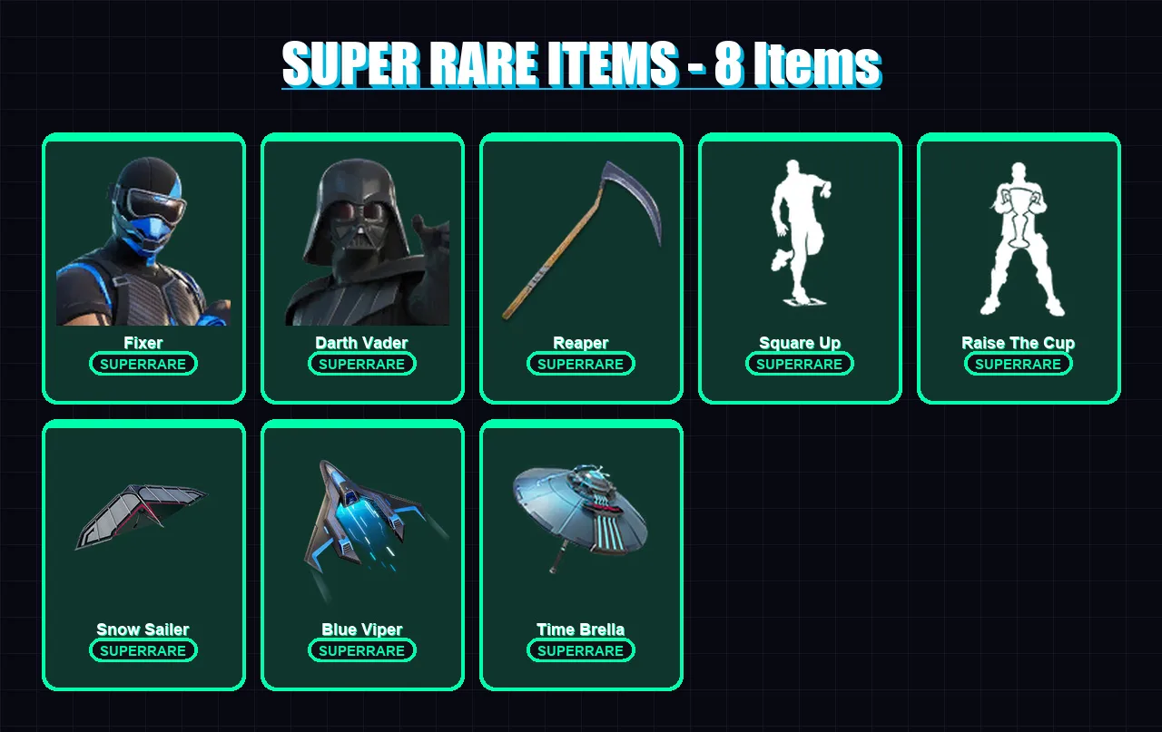 [PS4/PS5/PC] | Fixer | Darth Vader | Ronin | Deadpool | The Ageless | 158 skin | 205 pickaxe | 151 emote | 182 glider | Lv2540 — Fortnite account