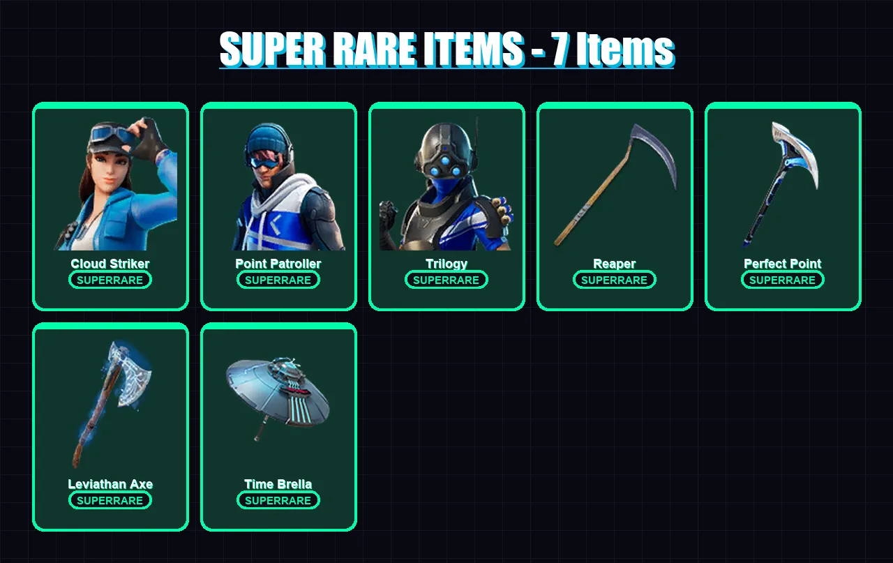 [PC/XBOX] | Cloud Striker | Point Patroller | Trilogy | Deadpool | Frozen Red Knight | 159 skin | 158 pickaxe | 100 emote | 131 glider | Lv2192