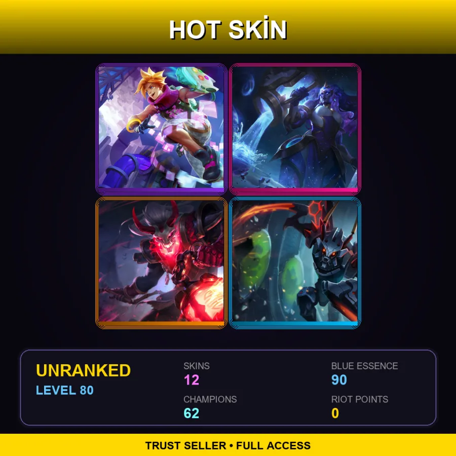 LAS | Lv80 | Unranked | 12 Skin | 62 Champ — Nutcracko