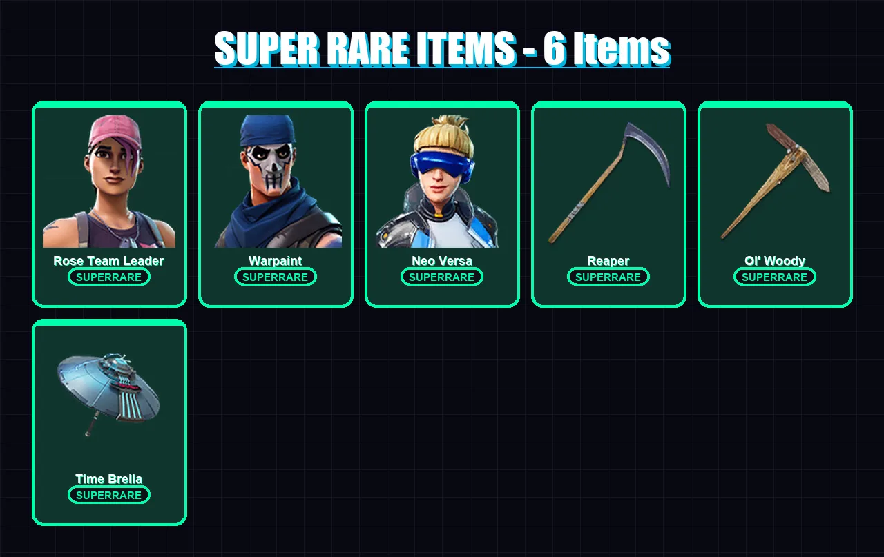 [PC/PSN] | Rose Team Leader | Warpaint | Neo Versa | Midas | Sorana | 80 skin | 80 pickaxe | 86 emote | 78 glider | Lv1374