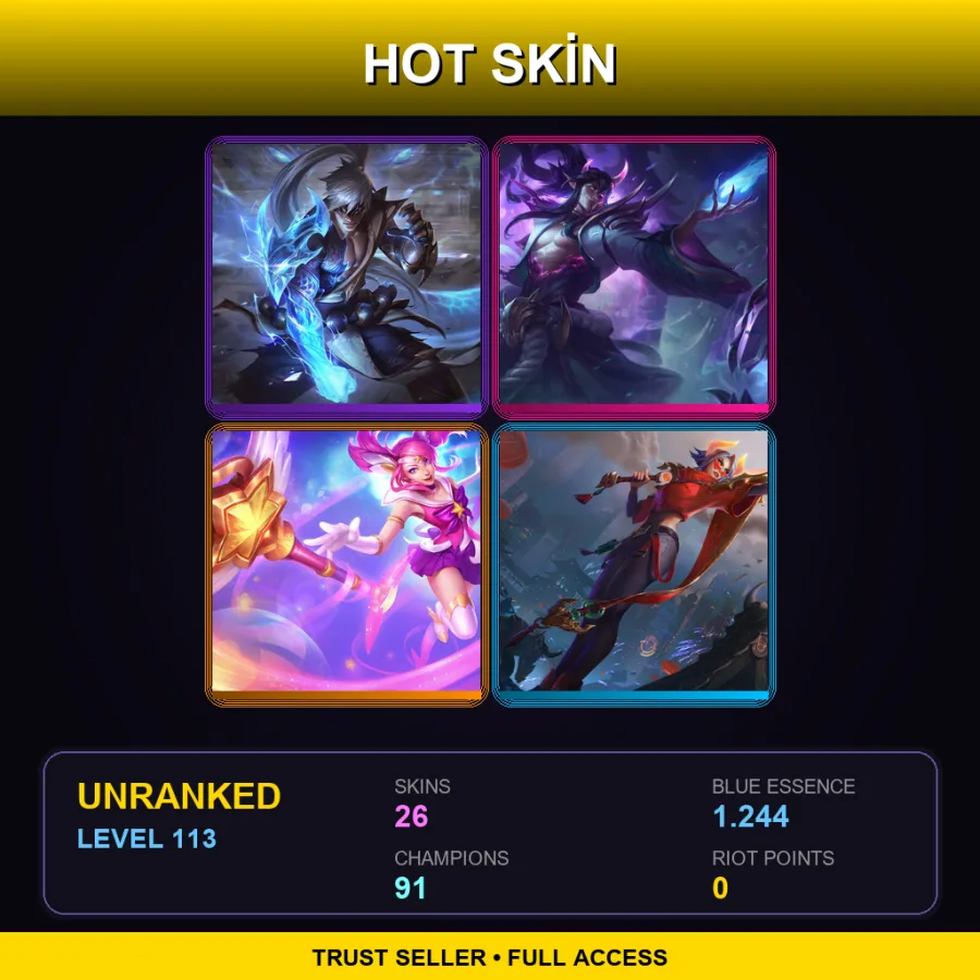 LAS | Lv113 | Unranked | 26 Skin | 91 Champ — Frostfire Annie