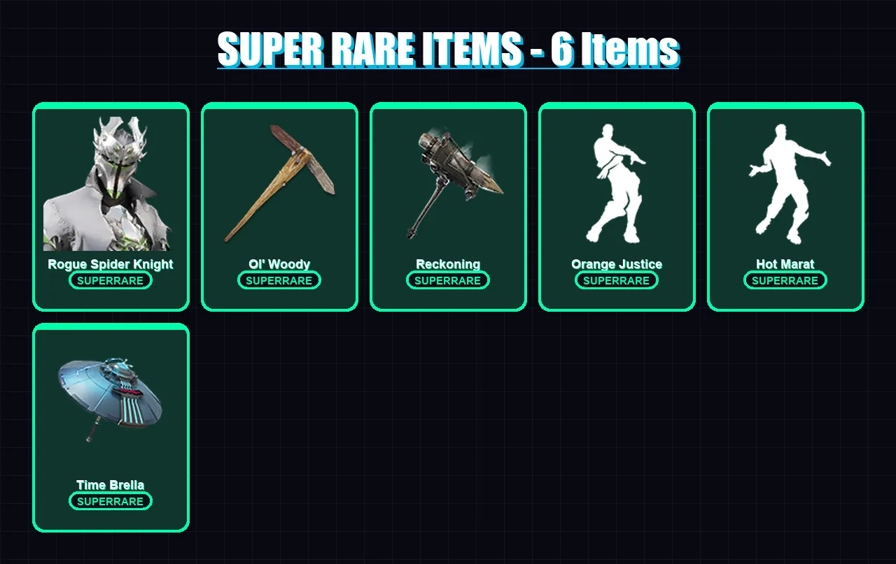 [PC/PSN] | Rogue Spider Knight | Zenith | Lynx | A.I.M. | Snap | 46 skin | 62 pickaxe | 69 emote | 59 glider | Lv1145