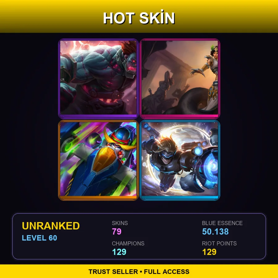EUNE | Lv60 | Unranked | 79 Skin | 129 Champ — Battlecast Xerath