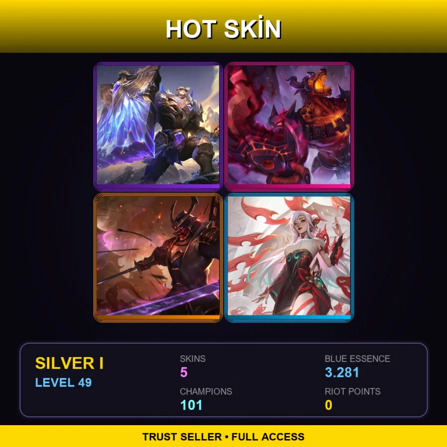 SG | Lv49 | Silver I | 5 Skin | 101 Champ