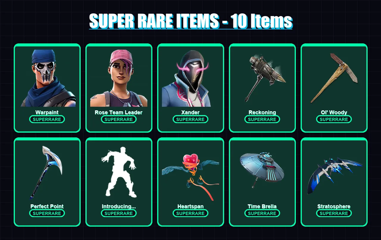 [PC/XBOX/PSN] | Warpaint | Rose Team Leader | Lara Croft | Kor | Midas | 211 skin | 206 pickaxe | 143 emote | 189 glider | Lv2422